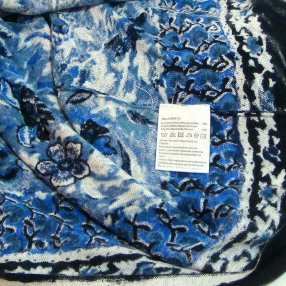 Gerard Darel Paris Blue Floral Knit Pullover Sweater - Picture 5 of 6